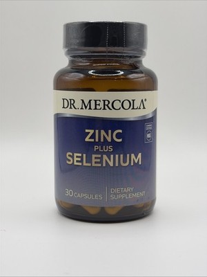 Dr. Mercola Zinc Plus Selenium - Mineral Blend Supplement - for Immune, Brain &