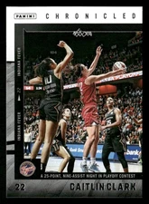 2025 Panini Caitlin Clark Chronicled Caitlin Clark #15 25 Point 9 Assist Night 