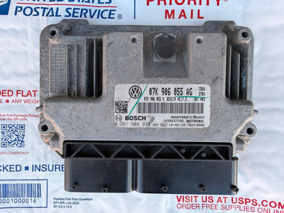 2010  VW JETTA/GOLF 2.5L ENGINE COMPUTER MODULE ECM/ECU 07K 906 055 AG
