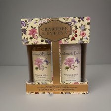 Crabtree Evelyn Summer Hill Body Wash Lotion Duo 16.9 oz Each Gift Box