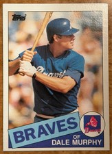 ungraded Dale Murphy #320 1985 Topps baseball card