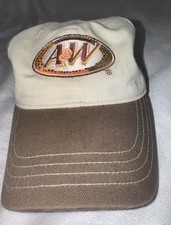 Vintage 2007 A&W Brand Root Beer Women's Brown & Beige Rhinestone  Baseball Hat