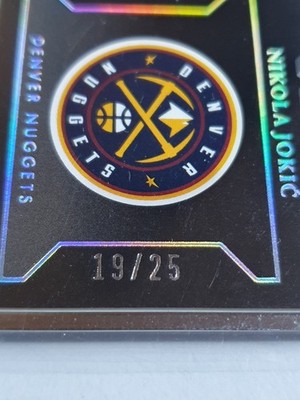 2022 Panini Noir Nikola Jokic #290 METAL FRAME /25 Vintage Art