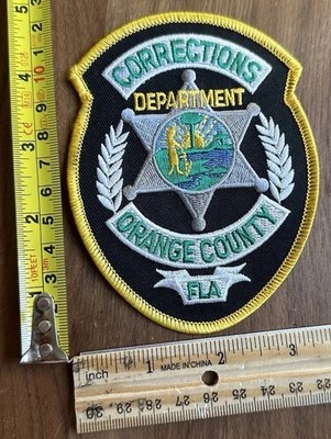 Orange County Florida Corrections Department Shoulder Badge Patch | eBay