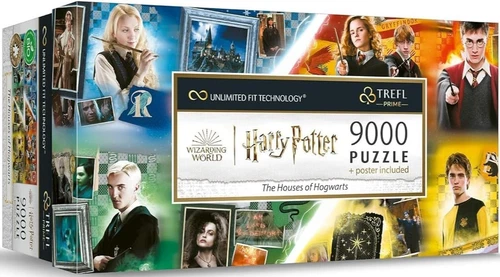 NEW Trefl Jigsaw Puzzle 9000 Pieces 14+ UFT Harry Potter, The Houses of Hogwarts