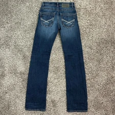 BKE Buckle Mens Aiden Stretch Boot Cut Denim Jeans Tag Sz 27X34 (26x31.5)