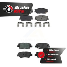 Front Rear Semi-Metallic Brake Pads Kit For 2020-2023 Hyundai Venue