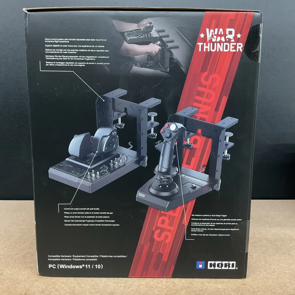 Hori - HOTAS Flight Control System & Mount for PC (Windows 11/10) - Black - Image 4 of 4