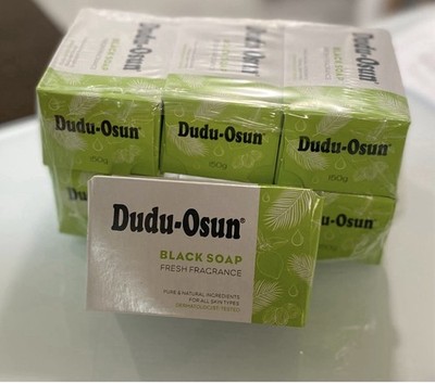 Dudu-Osun Black Soap Fresh Fragrance Pure & Natural Ingredients Dermatologist-T 