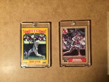 Reggie Jackson autographed cards 87 A's 86 Angles.  88 score 87 tops