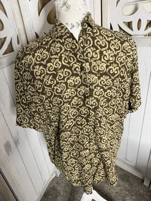 Vintage Banana Republic Safari Men's Camp Shirt Size Medium S/S