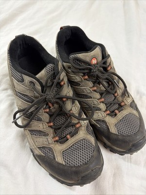 Merrell Men's Hiking Shoes Gray/Black/Orange Vibram Sole US 9.5 M J06015