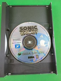 Sonic 3D Blast (Sega Saturn, 1996) Complete CIB Manual & Reg Card - Broken Hinge