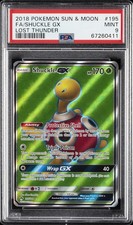 2018 POKEMON SUN & MOON LOST THUNDER #195 FULL ART/SHUCKLE GX PSA 9 on eBay