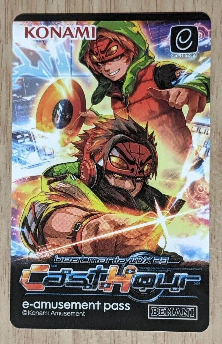 【新品】beatmania IIDX くじ　e-amusement pass NEW Konami e-AMUSEMENT PASS Card beatmania IIDX CastHour Arcade