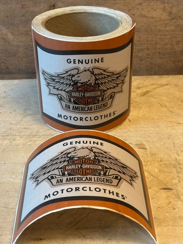 DEADSTOCK VTG 70S 80S 6x4 HARLEY DAVIDSON MOTORCLOTHES STICKER CAR WINDOW DECAL
