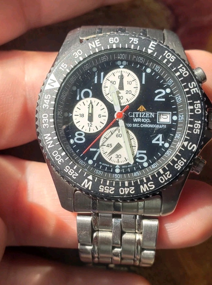 Citizen Promaster 0610-H03299 Reverse Panda Chronograph Watch | eBay