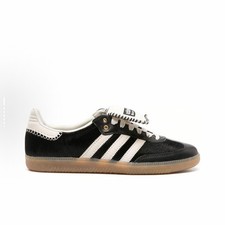 Wales Bonner adidas Samba Pony Tonal Low Core Black Cream White-IE0580