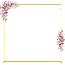 Wedding Arch Backdrop Stand Square 7.2 x 7.2 FT Wedding Arches for Ceremony M...