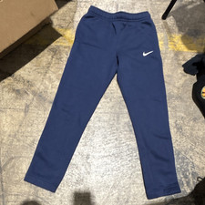 Nike Boys Club Fleece Jogger Pants Navy Size M Pull-On Elastic Waist Logo