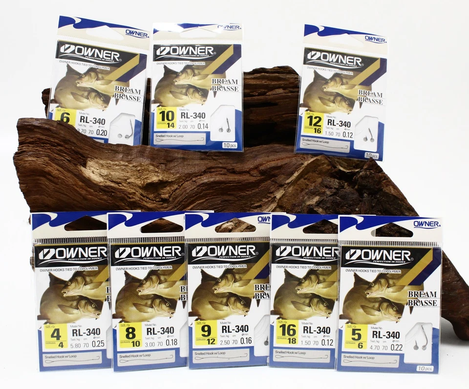 Owner Brasse Gunsmoke RL-340 70cm Gr. 4 6 8 10 12 14 16 18 Angelhaken DA SALE - Bild 1 von 2