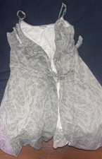 Vintage Target Dress Trend Women's Size Medium Grey Checkered Floral