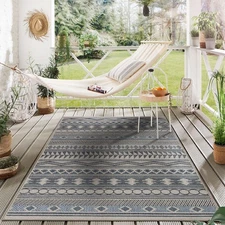 Rugshop Outdoor Rug Modern Bohemian Global Indoor Outdoor Carpet Patio Rugs 8x10