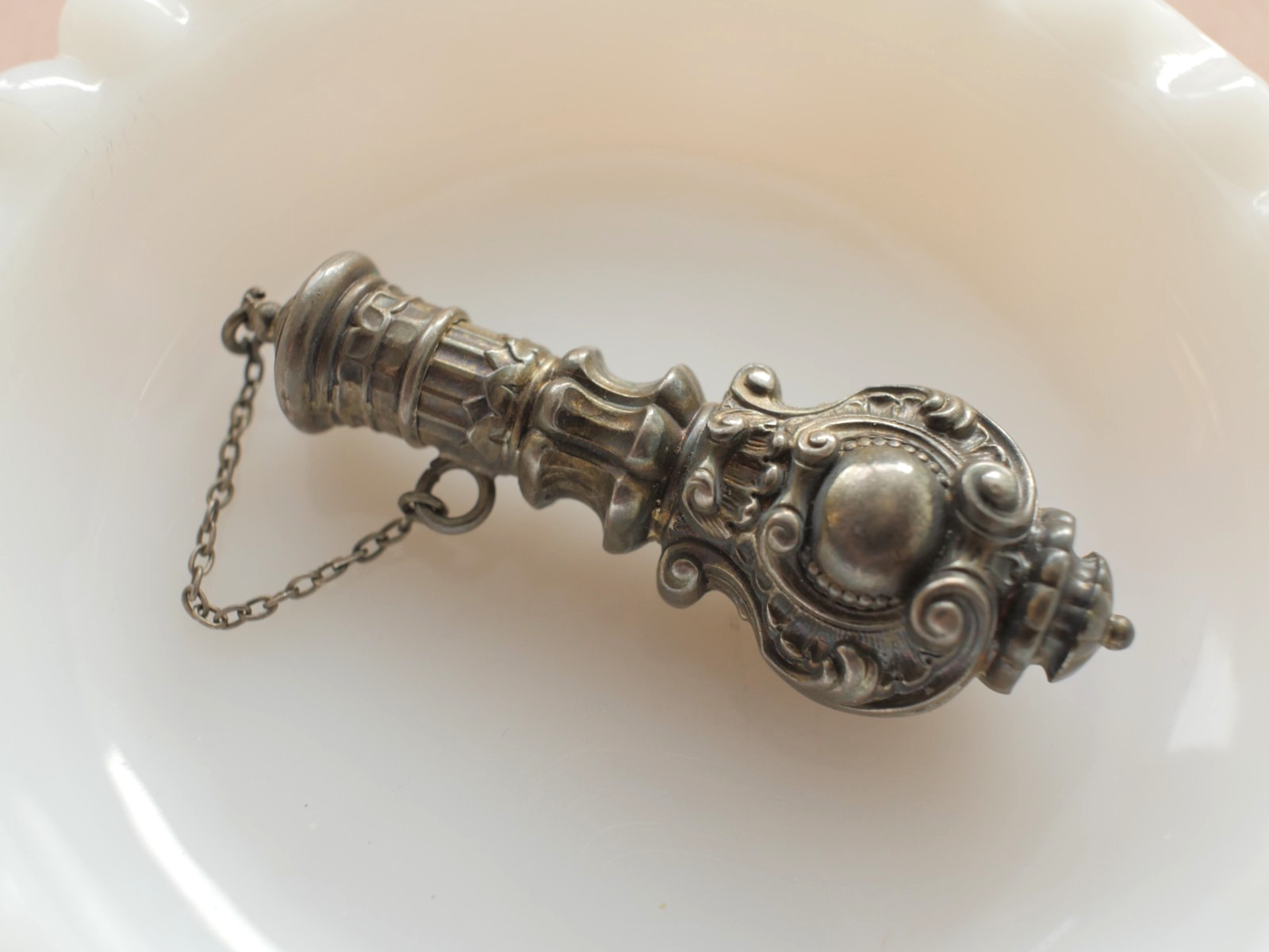 Victorian Sterling Vinaigrette Scent Bottle for a Chatelaine, Perfume bottle