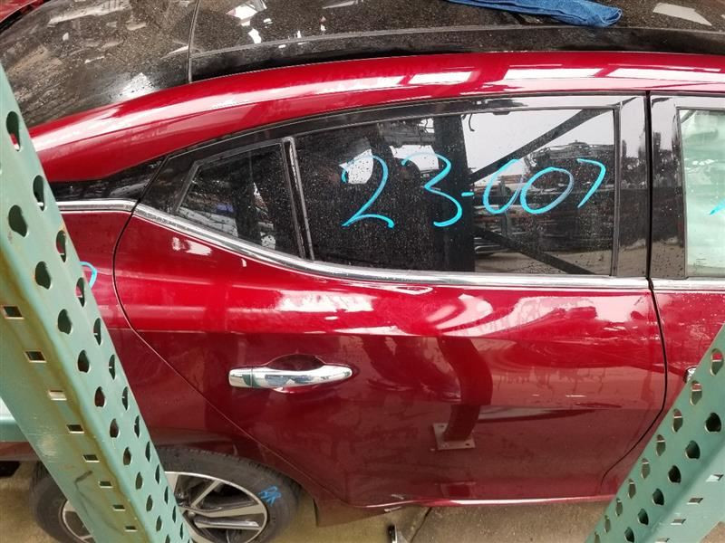 16-20 NISSAN Maxima Rear Passenger Door Assembly Maroon/NBM OEM