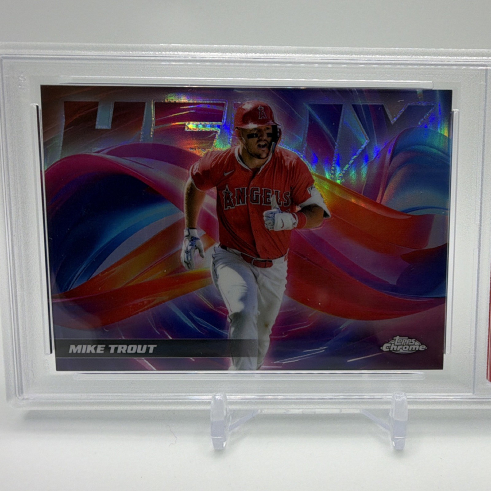 Topps 2025 Chrome Helix Mike Trout #HX-3 PSA 10 Los Angeles Angels MLB Baseball