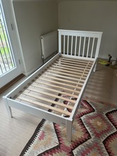 2x Aspace Single Bed Frame (White)