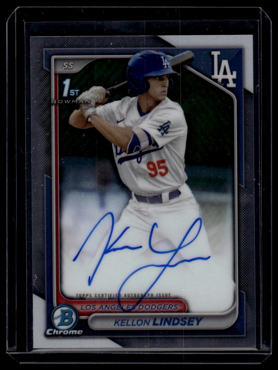 2024 Bowman Draft #CPA-KL Kellon Lindsey Chrome Prospect Autographs