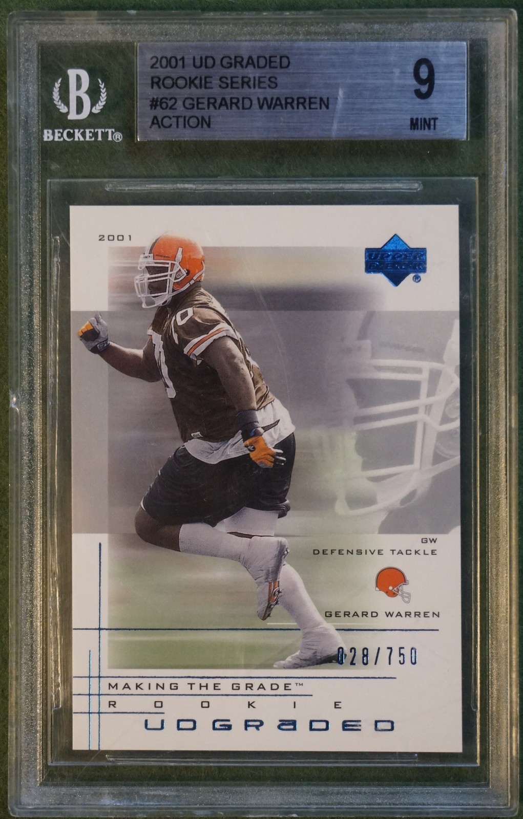Gerard Warren Upper Deck Graded #62 Action