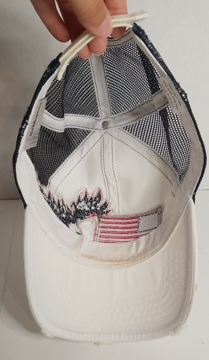 Walt Disney World American Flag Eagle White Blue Red Trucker  display picture 3
