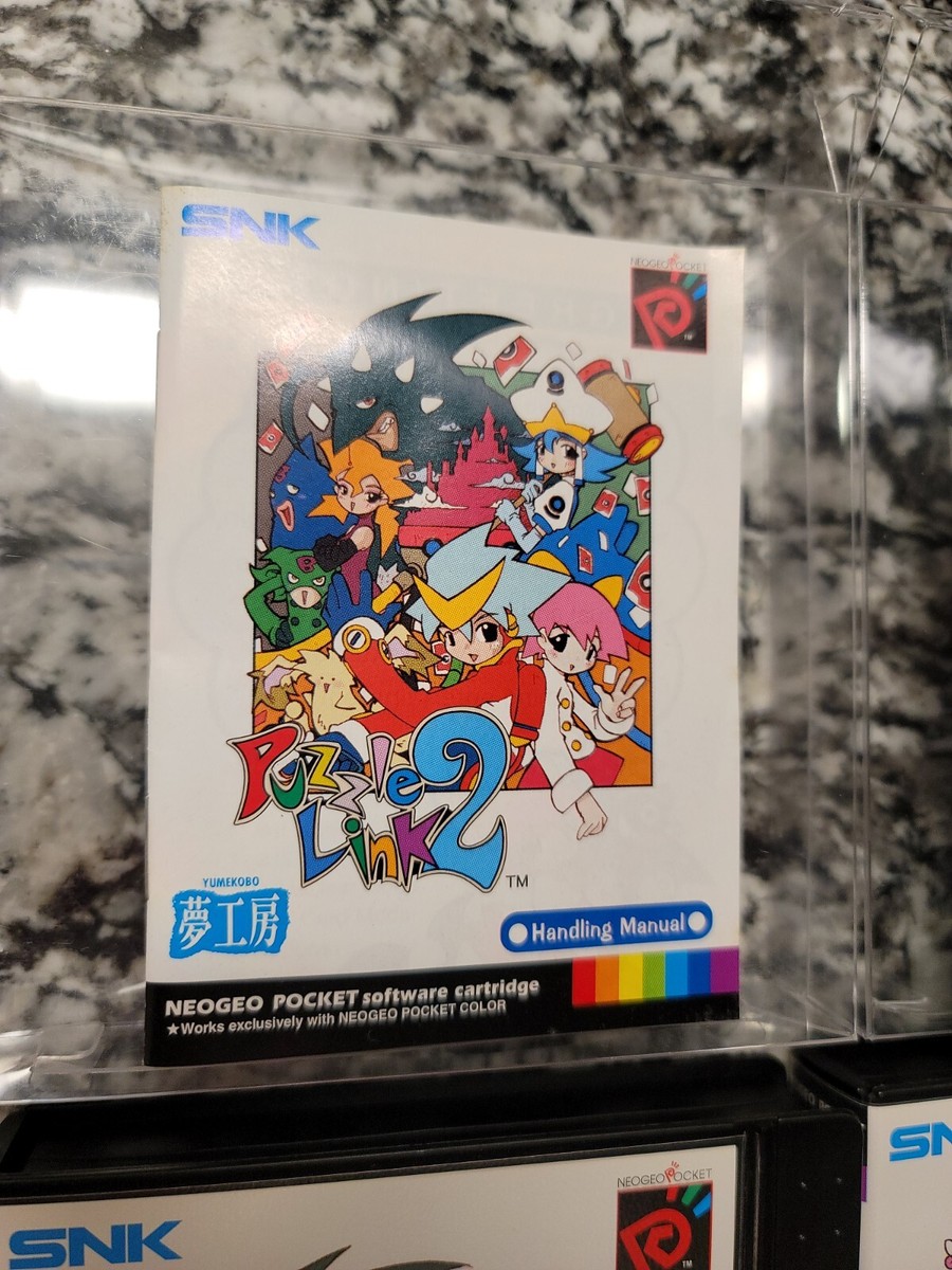 Neo Geo Pocket Color Puzzle Link 1 2 UK English PAL Complete CIB
