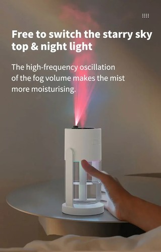 Starry Sky Lights USB Humidifier for Home Water Refill Atomizer Essential Oils - Picture 12 of 19