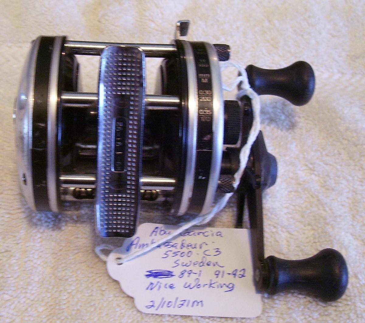 VINTAGE AMBASSADEUR 5500 C3 REEL 2/10/21M SER. #89-1 91-92 VINTAGE AMBASSADEUR 5500 C3 REEL 2/10/21M SER. #89-1 91-92