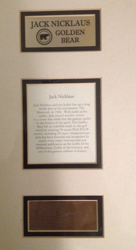 JACK NICKLAUS & JACKIE (JACK JR) FRAMED PHOTO SIGNATURE SERIES FREE SHIPPING - 第 3/9 張圖片