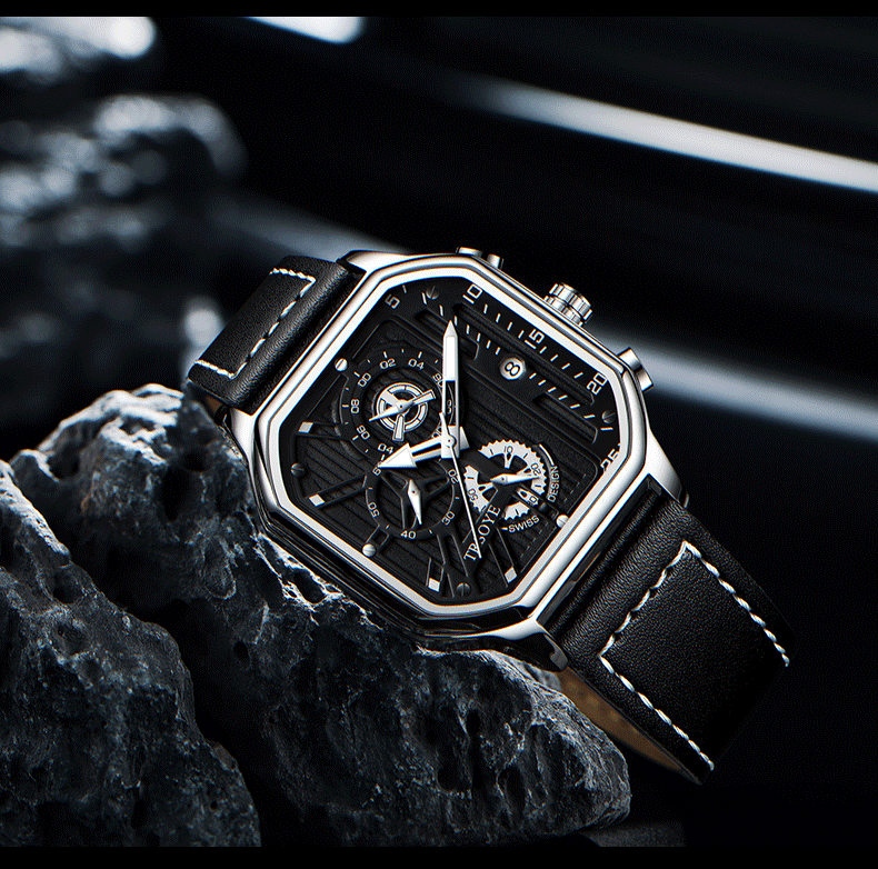 black dial dress watch Del Mar Watches 50275 Men&'s Classic Admiral Stainless Steel 5 Casual has never looked so good Men's Black Dial Square Vintage
