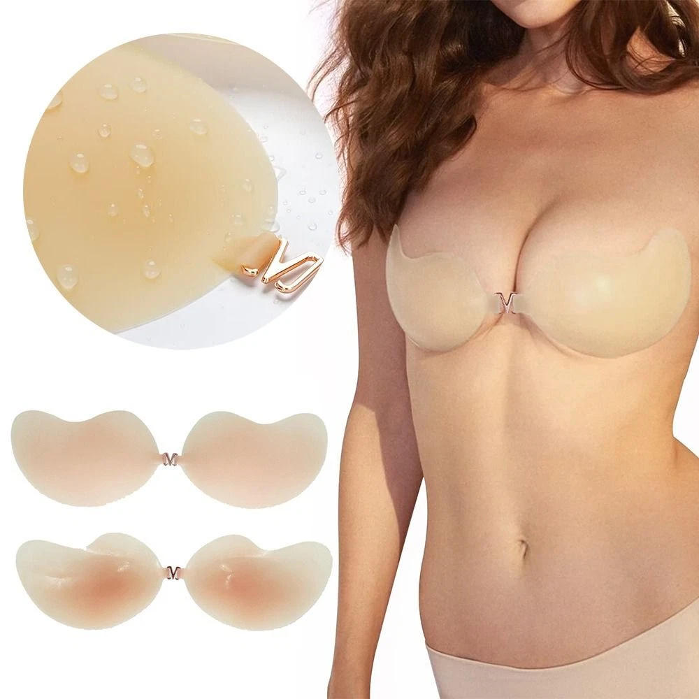 Silicone Strapless Backless Bras Small Breast Nude Invisible Bra