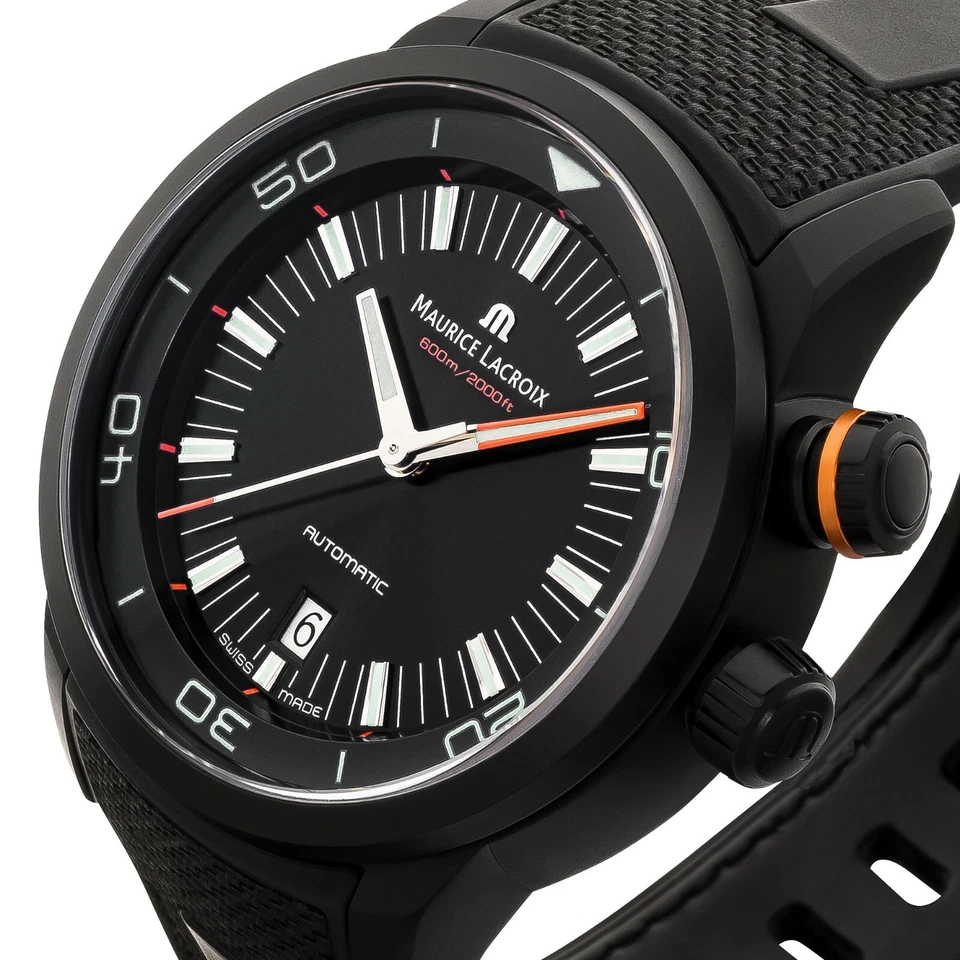 Maurice Lacroix Pontos S Diver PT6248-PVB01-332 Automatik Herren Taucher Uhr NEU - Bild 4 von 4