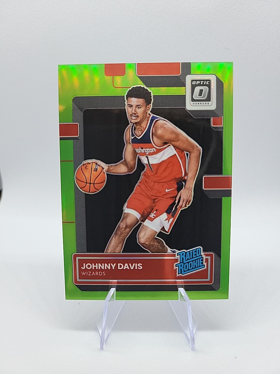 2022-23 Panini Donruss Optic #206 Johnny Davis Rated Rookie Lime Green /149