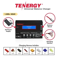 Tenergy TB6B 1S-6S Balance Charger for NiMH/NiCD/Li-PO/Li-Fe Packs+Power Supply