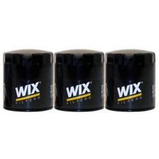 WIX Set of 3 Engine Oil Filters for Chrysler Dodge Ford Land Rover Lotus Mercury