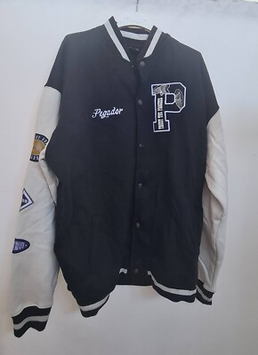 Pegador Tyne Varsity Jacke Collegejacke schwarz Größe L