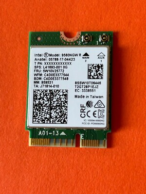 Lot Of 5 5W10V25772 INTEL 9560NGW R M.2 2230 USB PCI-E WIFI5 802.11AC Card
