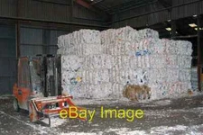 Photo 6x4 Waste Paper Sprucefield Stored inside the Huhtamaki Factory c2007
