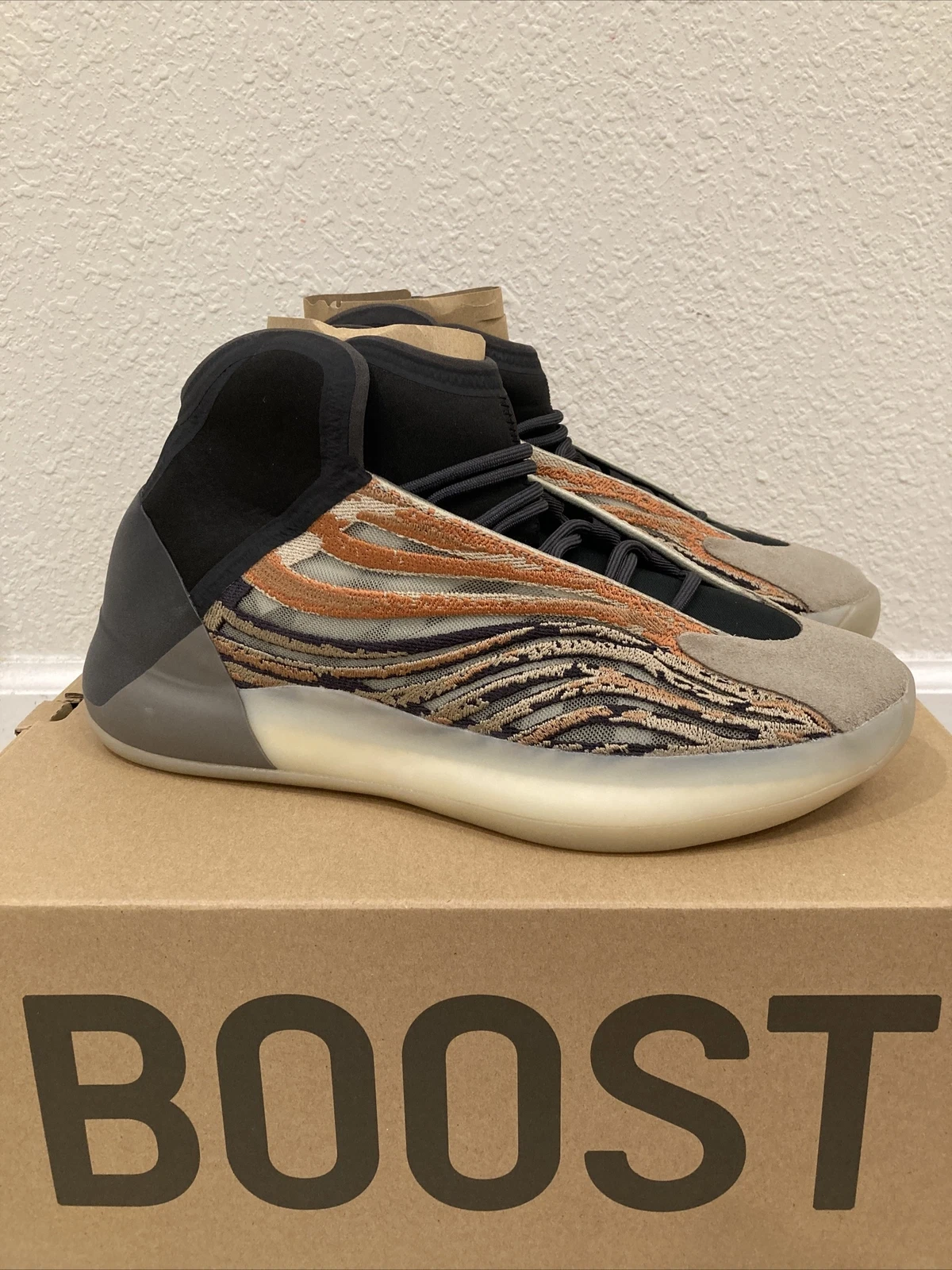 Taglia 11 Adidas Yeezy Quantum Flash arancione 2021