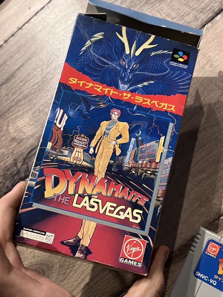 Dynamite the Las Vegas (Nintendo Super Famicom SFC) WITH BOX NO