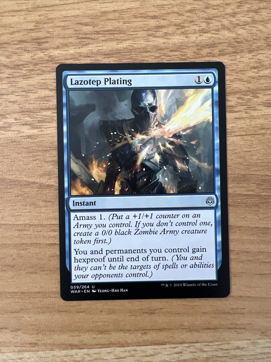 1x Lazotep Plating MTG War Of The Spark NM Magic Regular | eBay